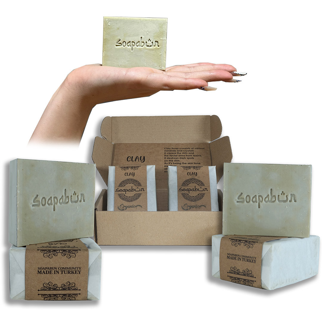 Clay Soap Bar, Natural Handmade Face & Body Soap - 13