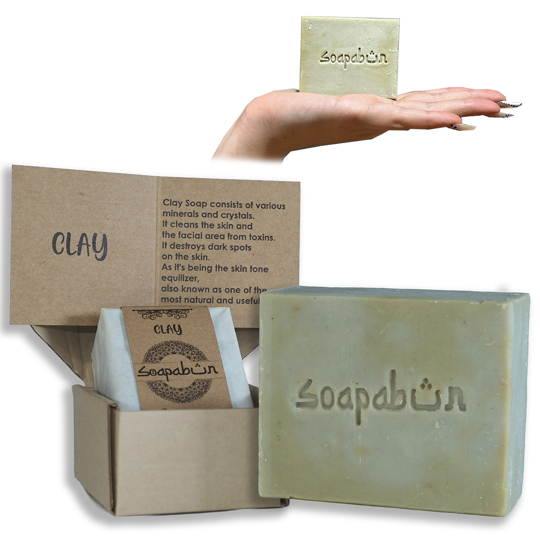Clay Soap Bar, Natural Handmade Face & Body Soap - 14