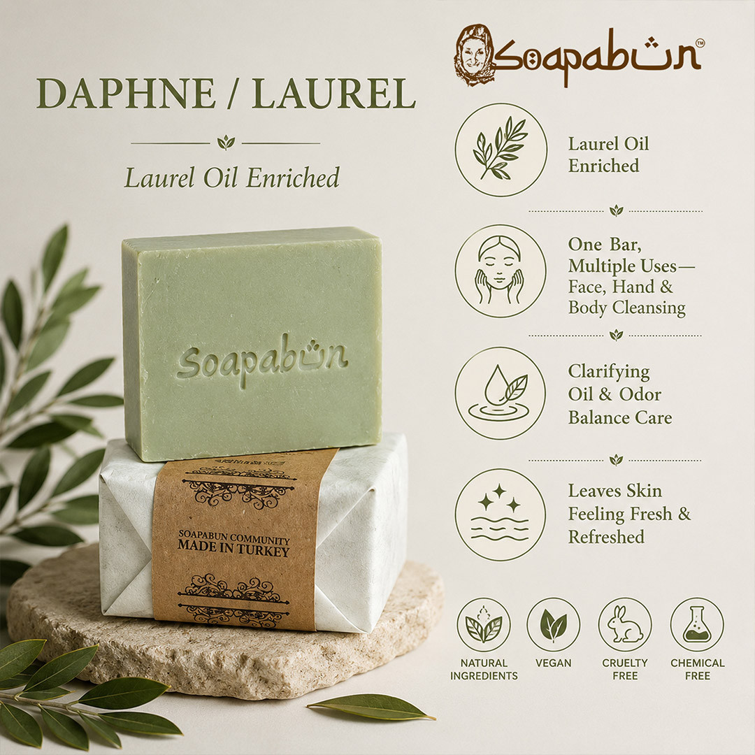 Laurel Oil Soap Bar, Organic Handmade Face & Body Soap - 29