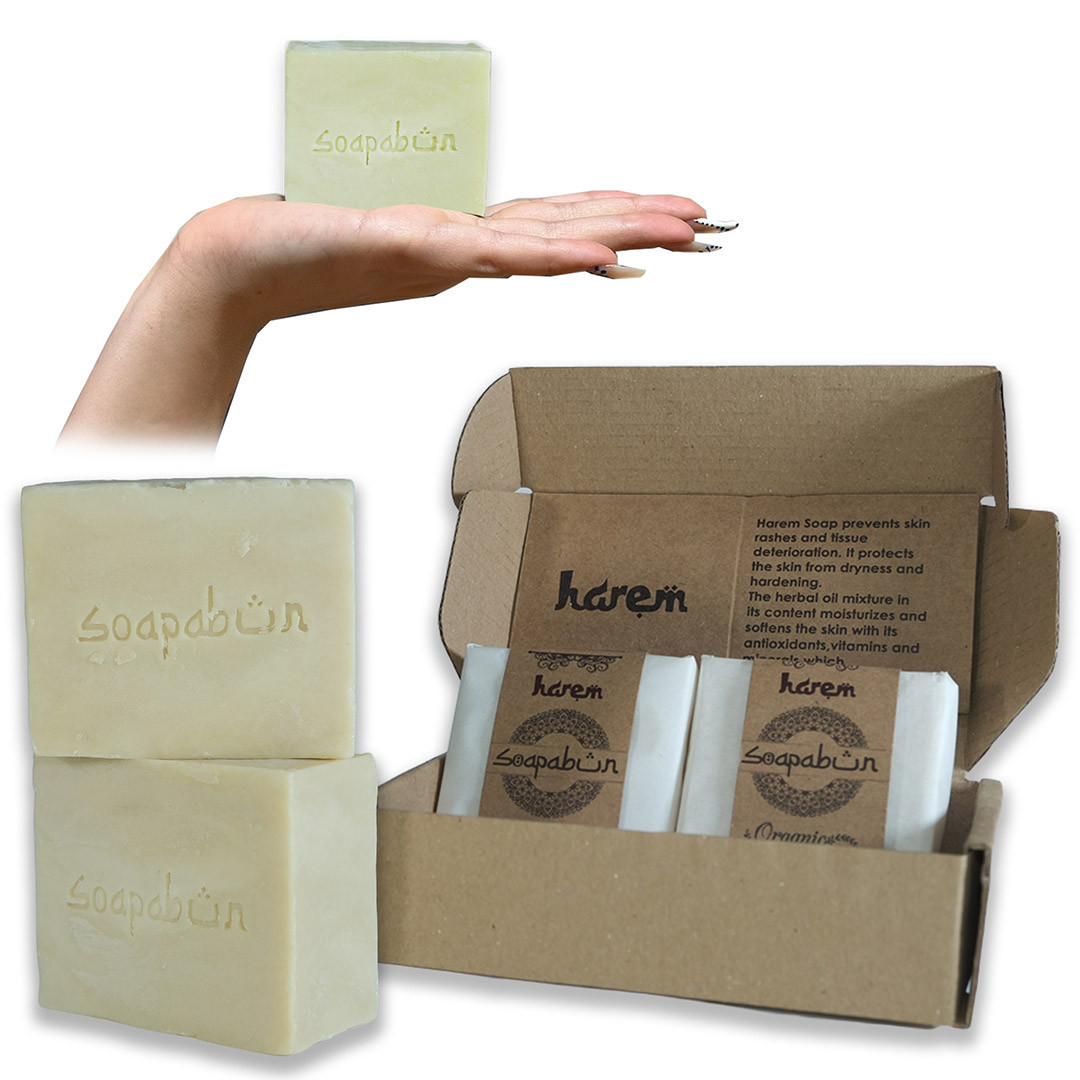 Turkish Hammam Soap Bar, Handmade Olive Oil Face & Body Soap - 67