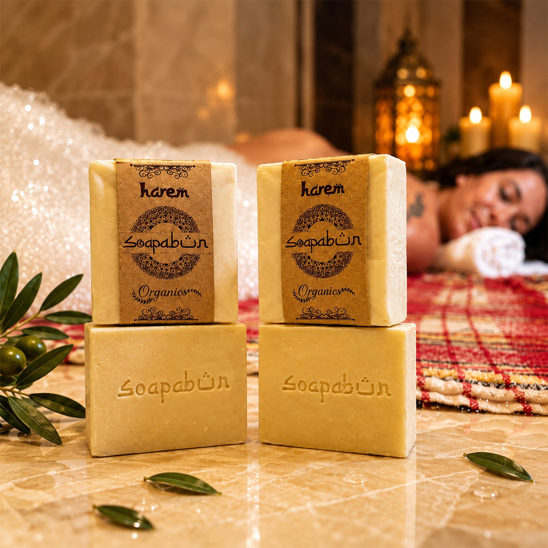 Turkish Hammam Soap Bar, Handmade Olive Oil Face & Body Soap - 68